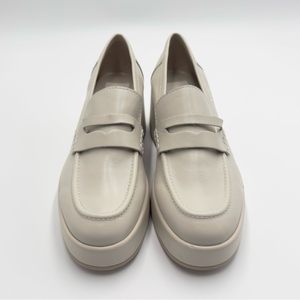 NEW Dolce Vita Yanni Platform Loafer Shoes Round Toe Women's Ivory Size US 7.5 - Picture 3 of 12